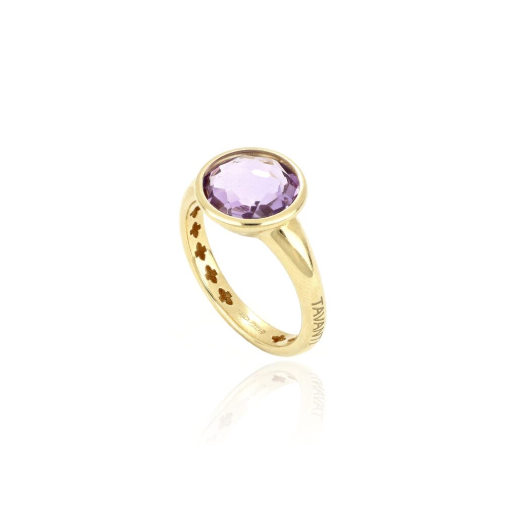Tavanti – Легкое кольцо легких с фиолетовым аметистом