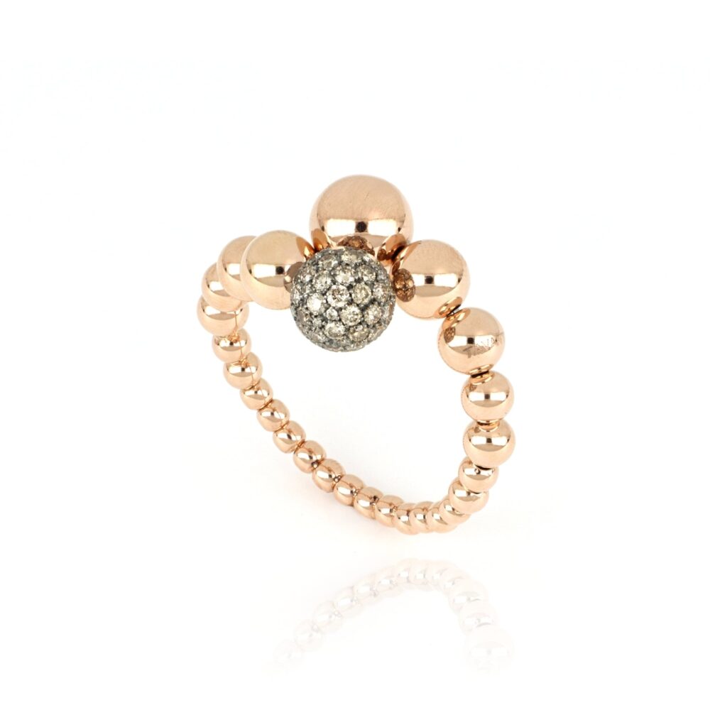 Tavanti – Средняя вселенная кольцо золота розовые золотые сферы и бриллианты