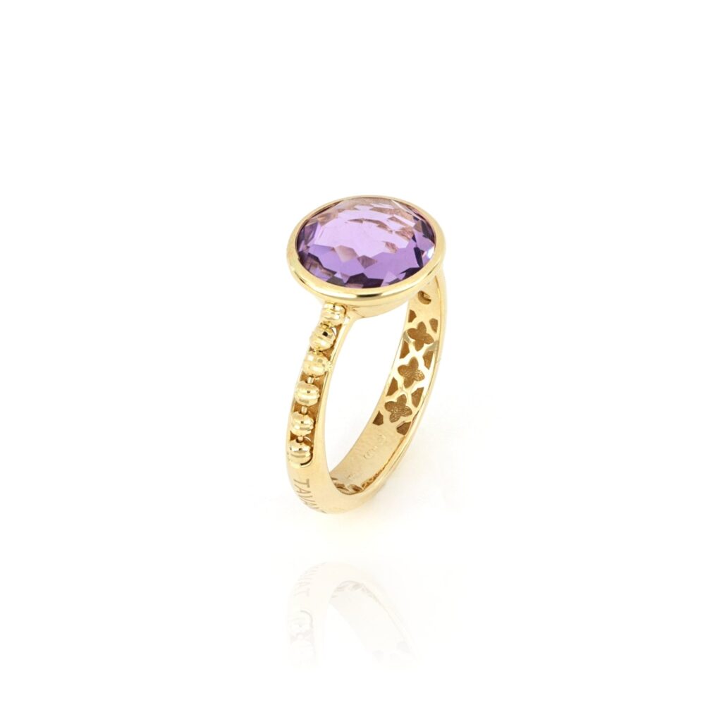 Tavanti – Луна шариковое кольцо с фиолетовым аметистом