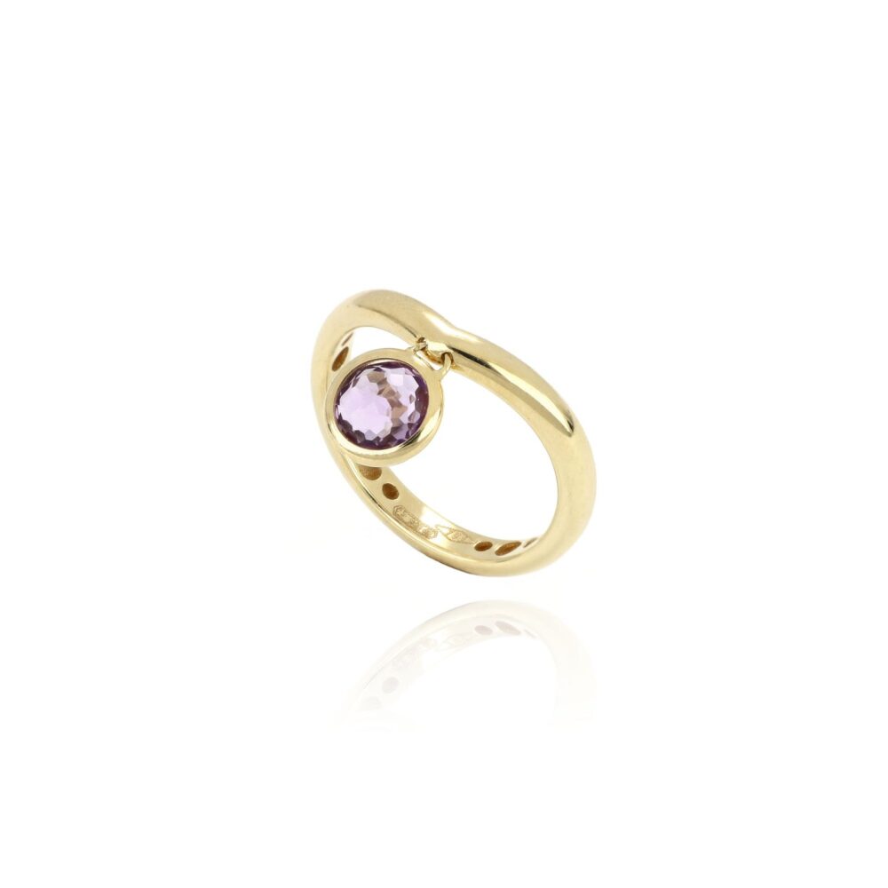 Tavanti – Лунное кольцо с фиолетовым аметистом