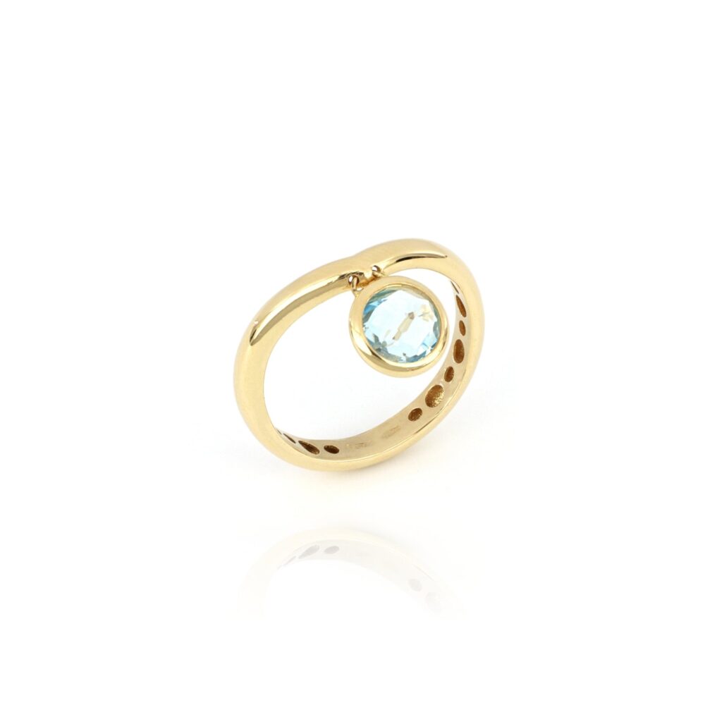 Tavanti – Луна кольцо с синим шармом Топаз