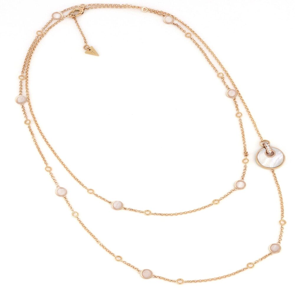 Tavanti – Ожерелье 90 см Юпитер Мать-of-Жемчужина и бриллианты