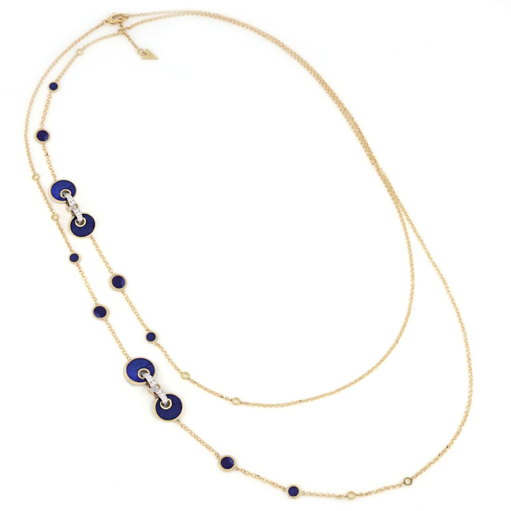 Tavanti – Ожерелье 120 см Юпитер Лазури и бриллианты
