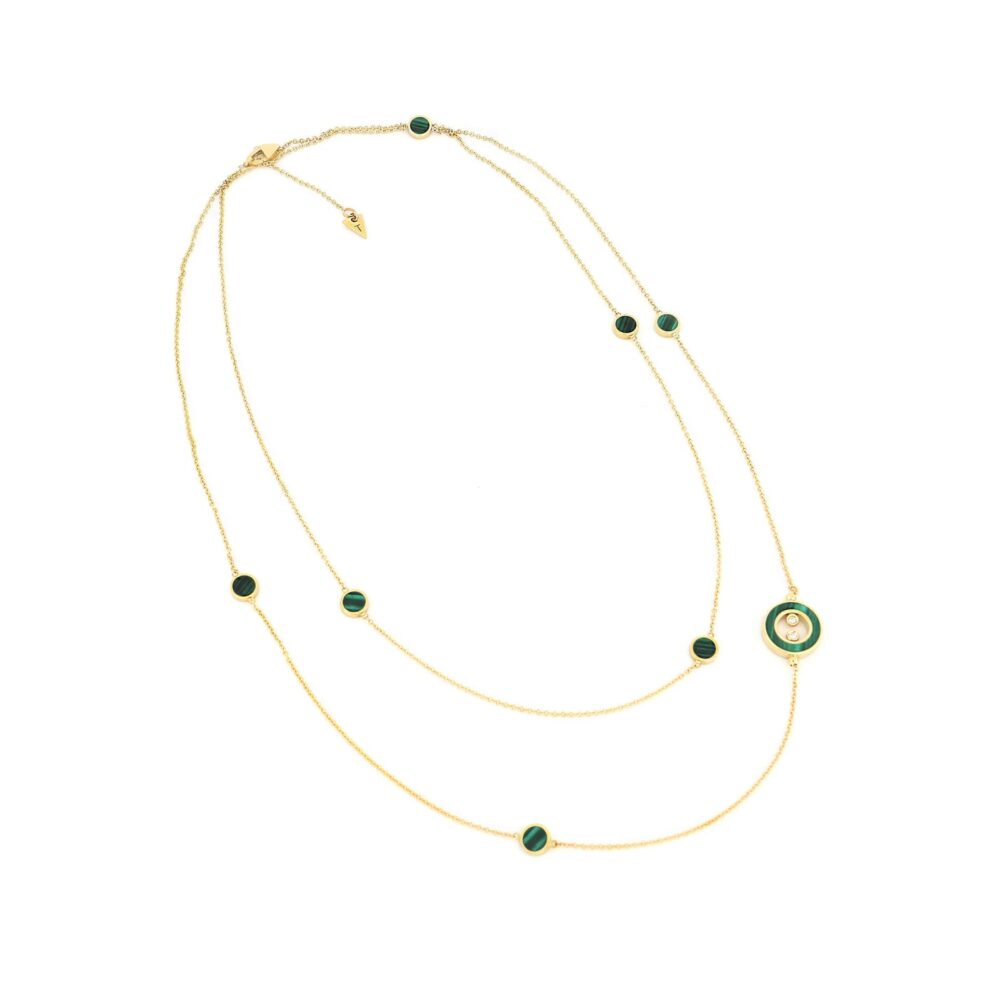 Tavanti – Сущность ожерелье 100 см Малахит и бриллианты