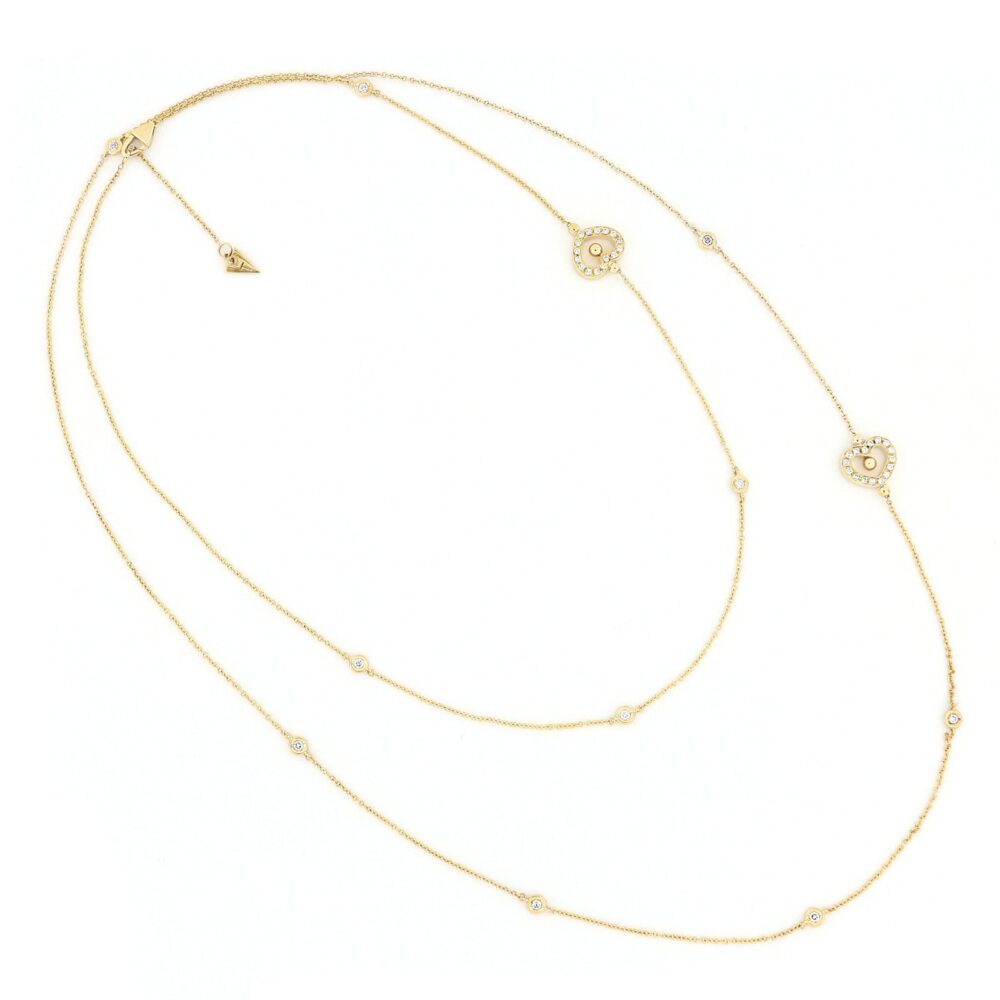 Tavanti – 100 см ожерелье гармонии с алмазной пави