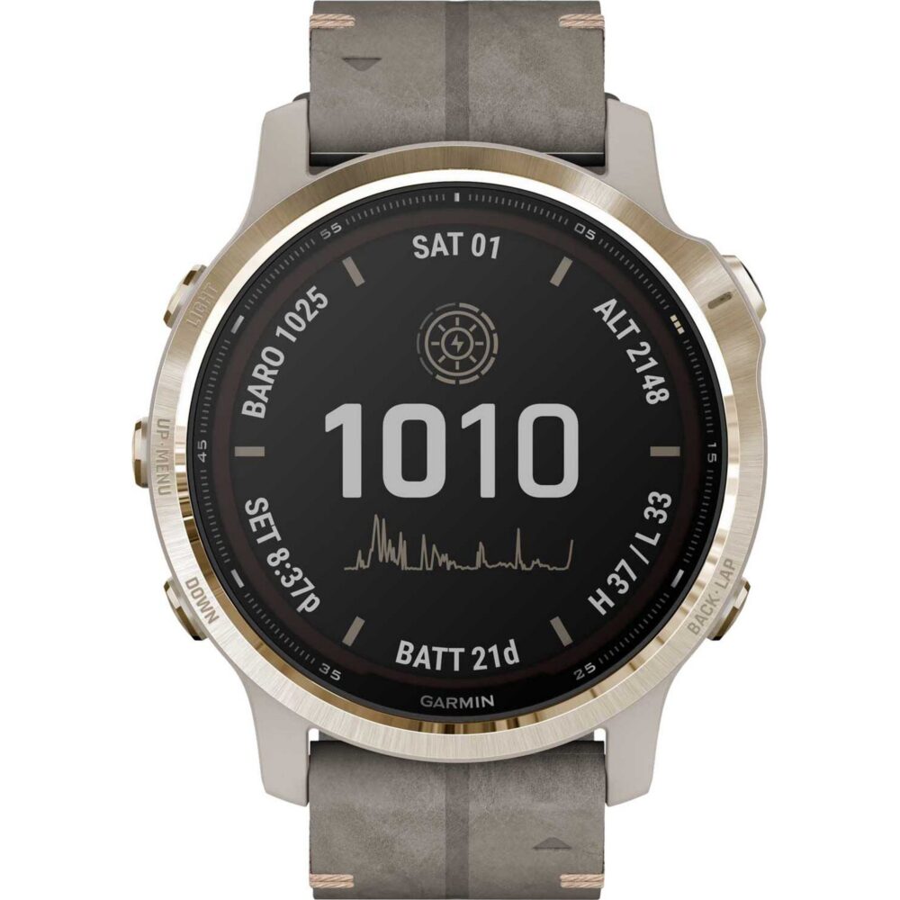 Garmin – Спортивные наручные часы Garmin Fenix 6S Pro Solar 010-02409-26