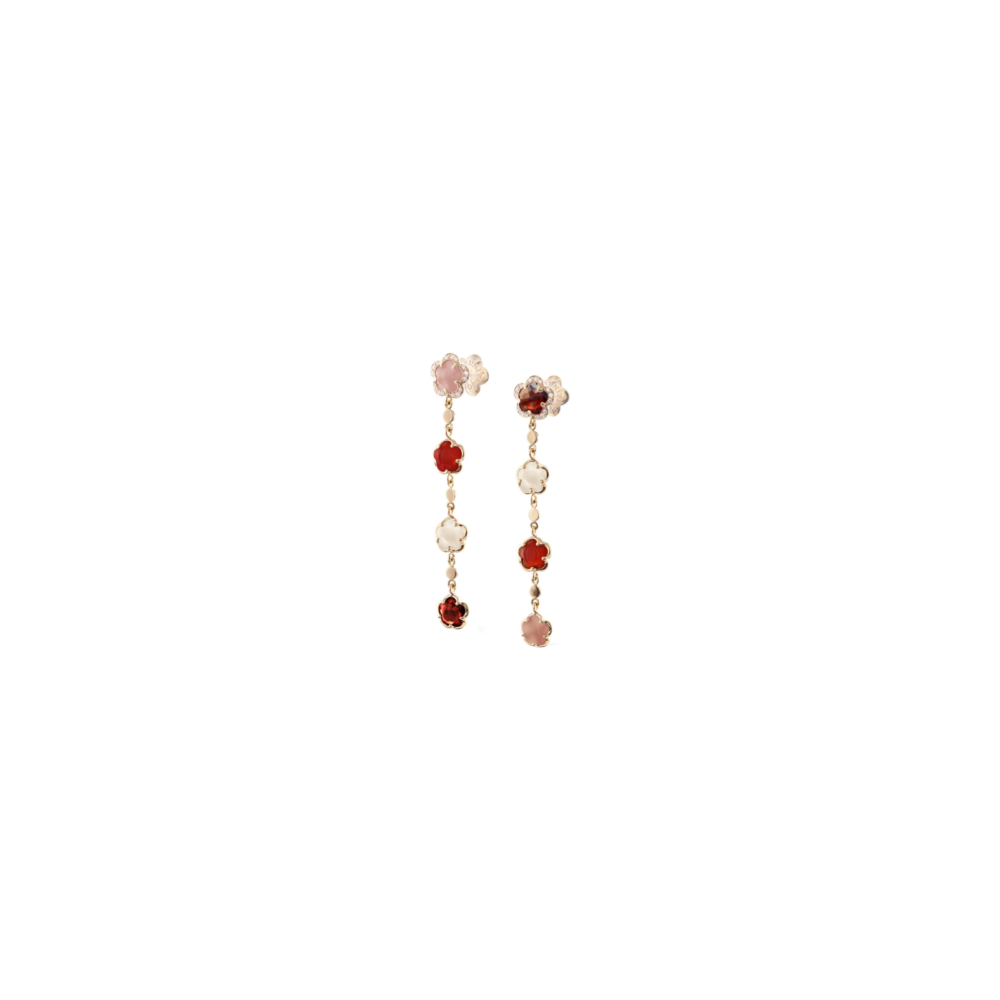 Pasquale Bruni – Серьги дочь цветов из розового золота с фэнтезийными камнями и бриллиантами 16124r