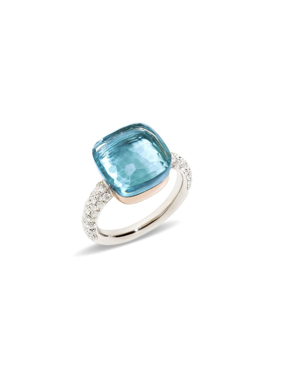 Pomellato – Голое кольцо maxi topazio azzurro pab4010o6000db0oy
