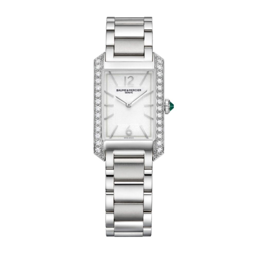 Кварцевые часы, бриллианты – 35 х 22 мм – Hampton 10631