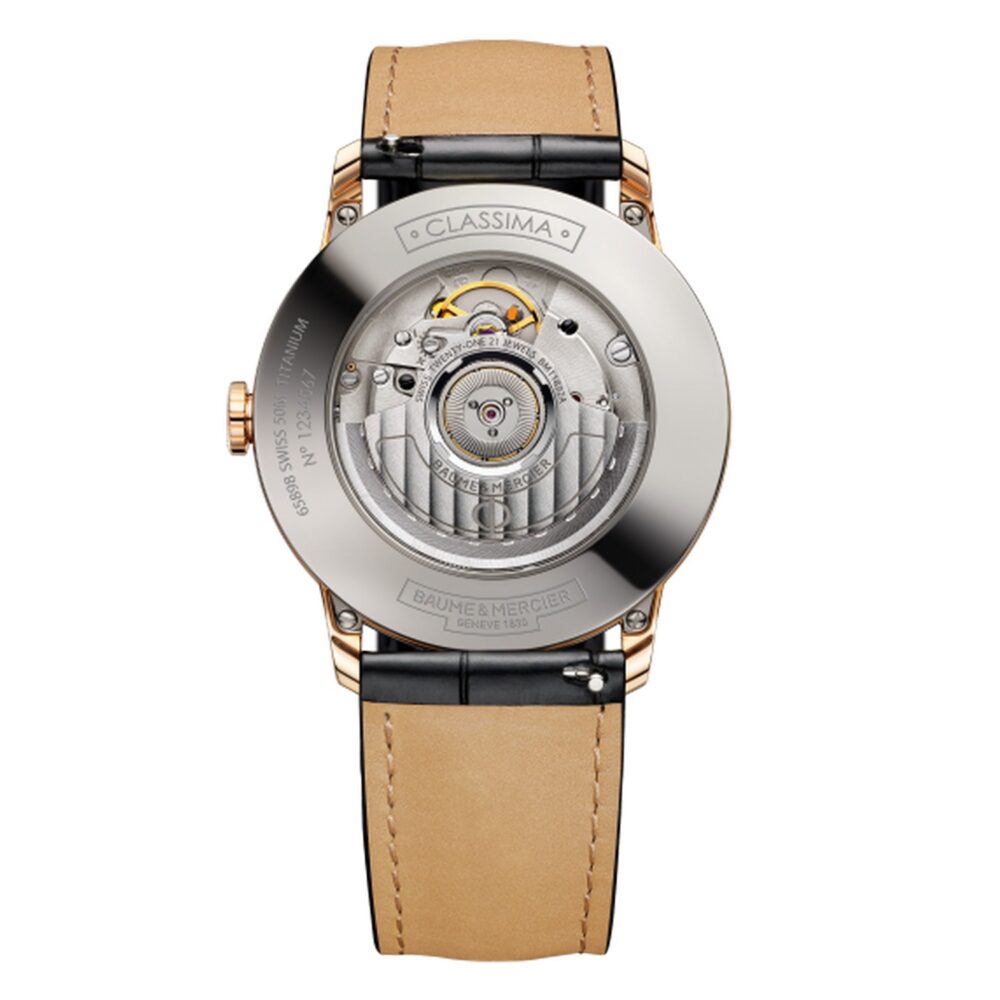 Автоматические часы, титановый и розовый золото – 39 мм – Classima 10597