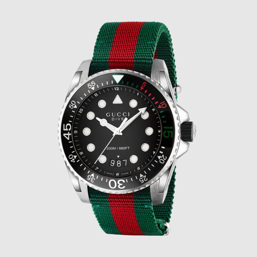 Часы Gucci Dive, 45 мм – ‎561680 I1820 8652