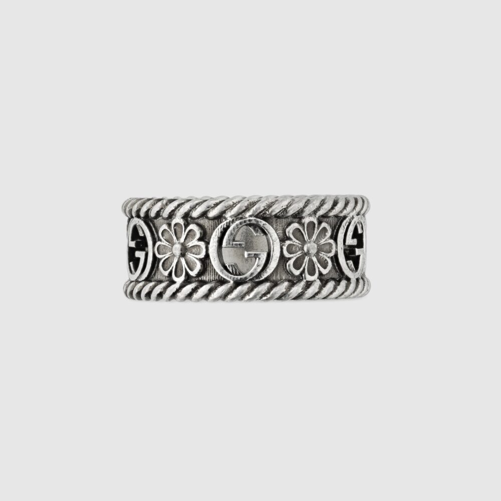 Кольцо Gucci Interlocking из серебра – ‎577263 J8400 0811