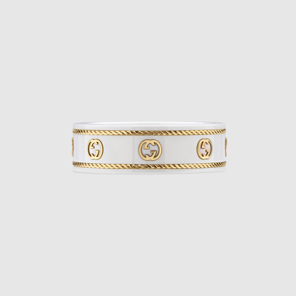 Кольцо Icon с буквами G из желтого золота – ‎606826 J85V5 8062
