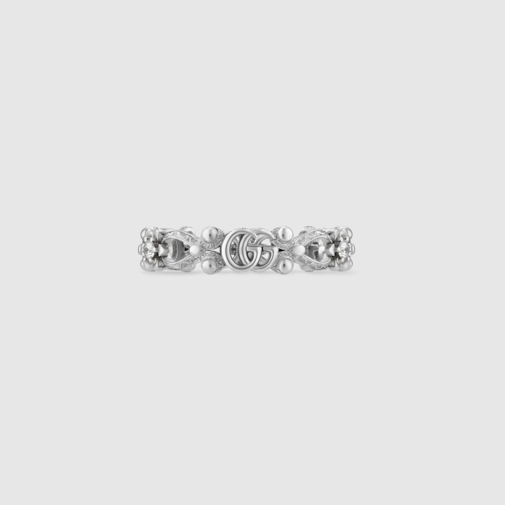Золотое кольцо Gucci Flora с бриллиантами – ‎629827 J8568 9066